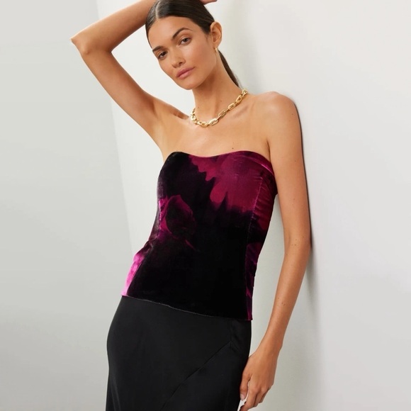 Retrofete Nat Top in Acid Roses - Picture 1 of 7